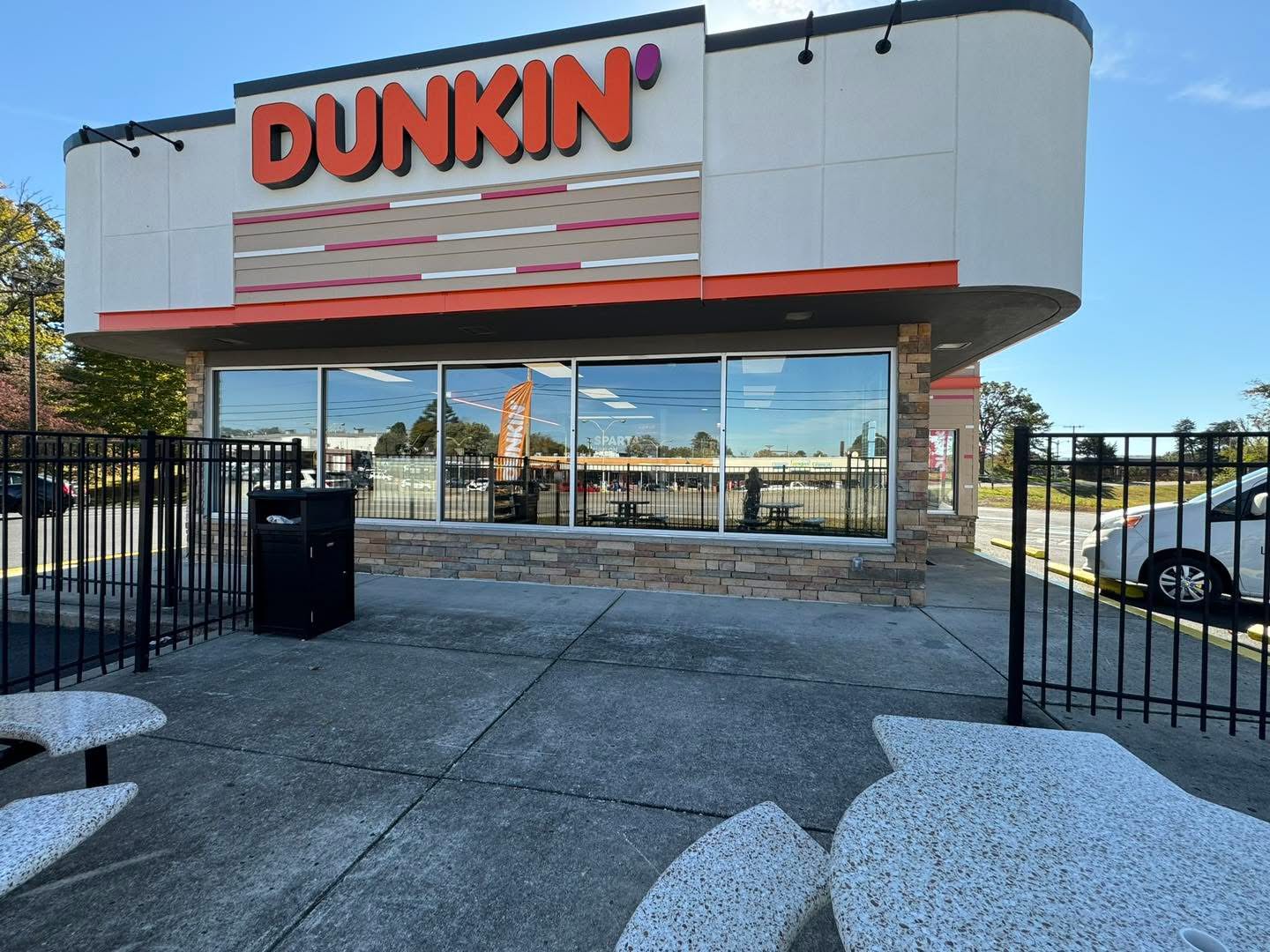 dunkin store front window tinting